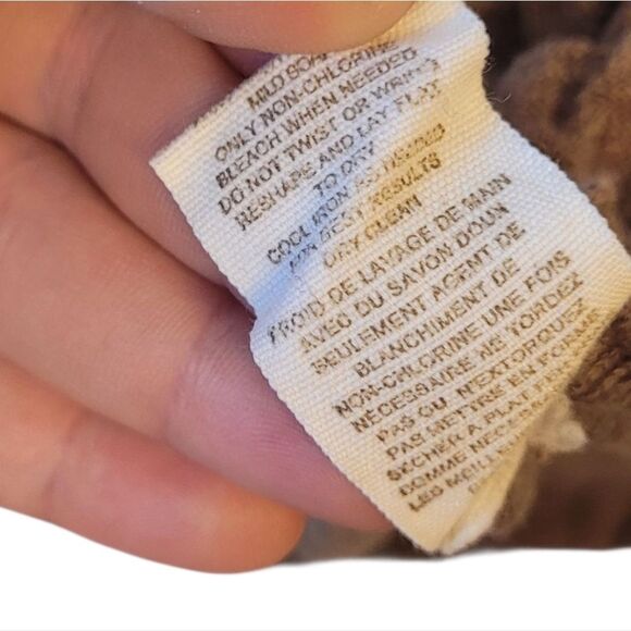 Free People Women's Brown Cotton Blend Sheer Oversized Blouse Size M - Picture 7 of 7